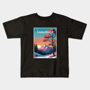 Camelback ski Pennsylvania usa Kids T-Shirt